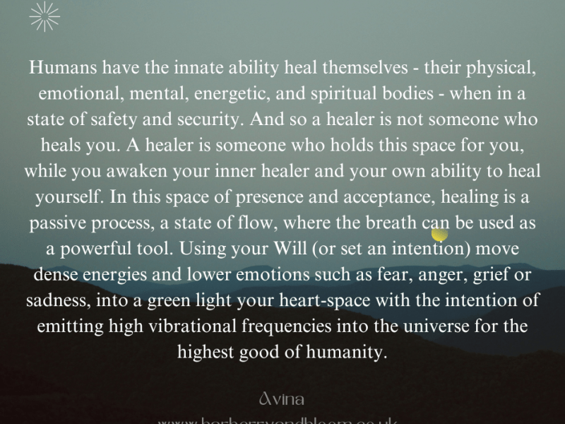 A healer is not someone who heals&nbsp;you